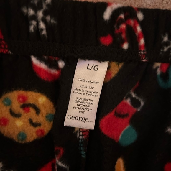 🎅Men's L Fleecey Holiday Pants - Picture 2 of 3